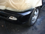 bumper scuff repair photo of repaired bumper